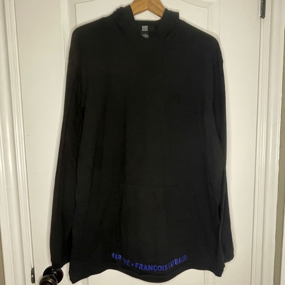 Marithe Fracois Girbaud Black Branded Hoodie - Picture 1 of 5
